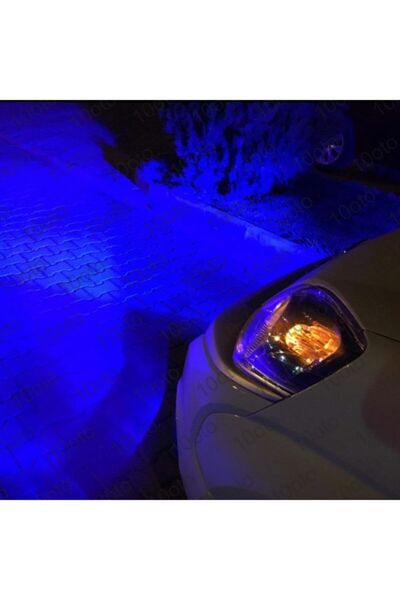 10oto H4 Deli Mavi Led Xenon 9000 Lümen Şimşek Etkili