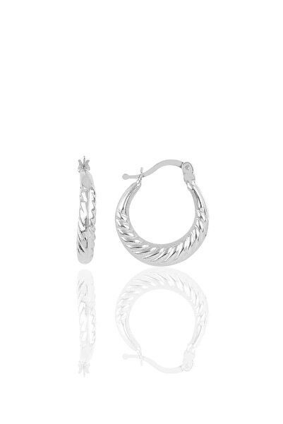 Söğütlü Silver Gümüş Burgu Şarnel Küpe Sgtl10343rodaj