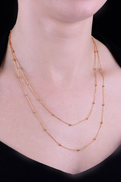 Söğütlü Silver Gümüş Rose 100 Cm Top Top Zincir Sgtl11132rose