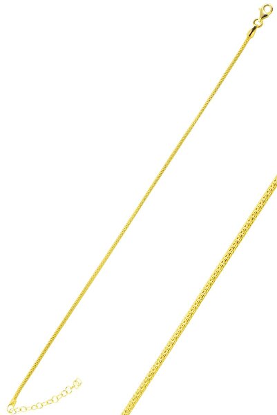 Söğütlü Silver Gümüş altın yaldızlı popcorn zincir bileklik SGTL12573GOLD