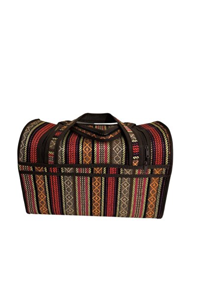 ÇANTADÜNYASI46 Otantik Valiz & Bavul Seti, Etnik Desen, Yöresel Çanta, Dokuma Valiz