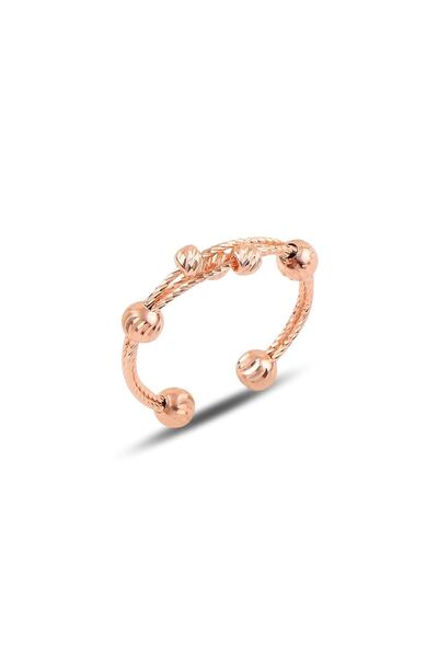 Söğütlü Silver Gümüş Ayarlamalı Dorica Yüzük Sgtl9878rose