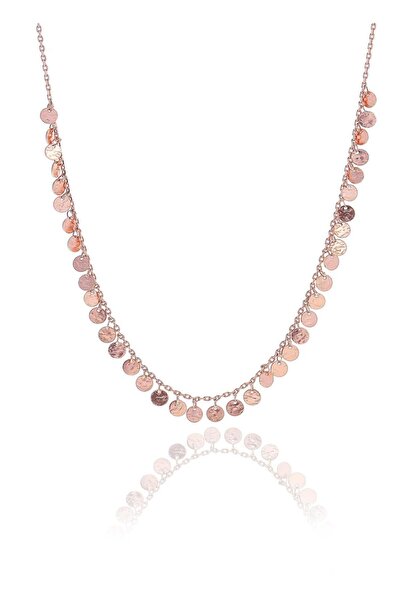 Söğütlü Silver Gümüş Rose Dövme Modeli Pullu Kolye Sgtl10485rose