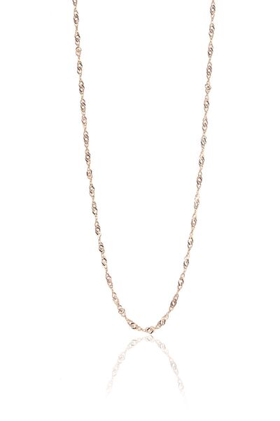 Söğütlü Silver Kadın Gümüş Rose Singapur Modeli 60 Cm Zincir SGTL8936