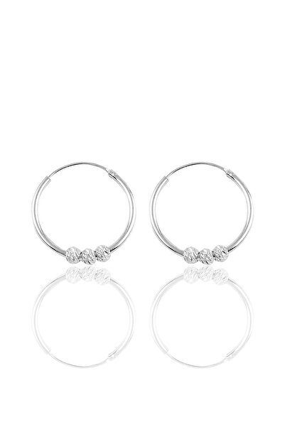 Söğütlü Silver Gümüş 18 Mm Doricalı Halka Küpe Sgtl10336rodaj
