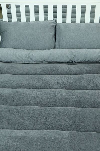 Misev Luxury Gray Welsoft Double Quilt