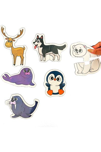 Neobebek Baby Puzzle Arctic Animals