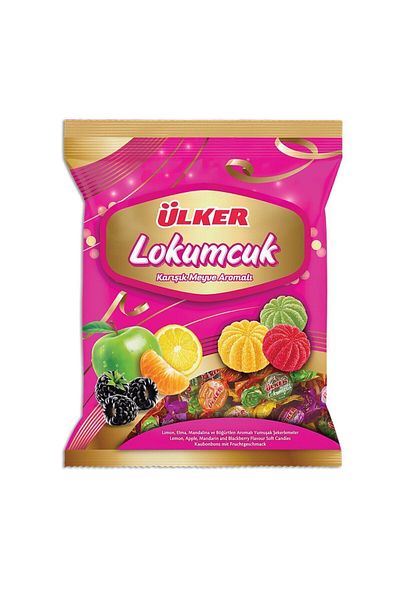 Ülker Fruit Turkish Delight Soft Candy - 350 Gr