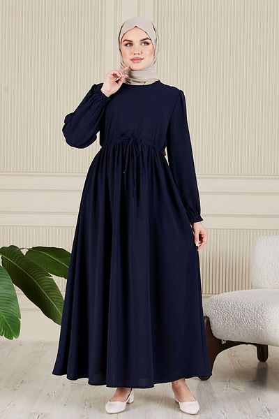 fistan Φόρεμα Hijab με σχοινί μέσης