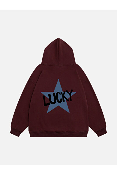 Mad&Calf Lucki štampana ženska majica s kapuljačom od flisa