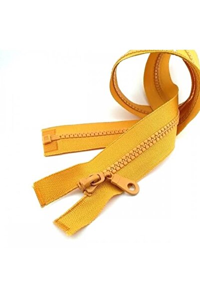 e tuhafiye 5 bucăți fermoar cu dinți de os în tonuri galbene (30-35 cm)