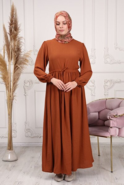 fistan Φόρεμα Hijab με σχοινί μέσης