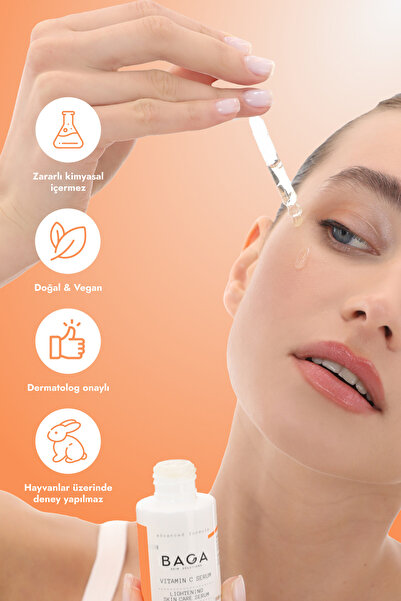 Baga Vitamin C Hyalüronik Asit Aydınlatıcı Antioksidan Serum