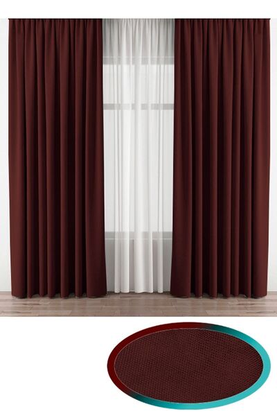 Emes Bejj Pileli Kadifemsi Fon Perde Yüksek Kalite,Sık Kanun Pileli (Tek Kanat)