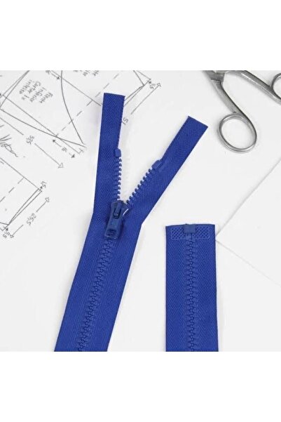 e tuhafiye 5 bucăți de fermoar cu dinți de os în tonuri de albastru (30-35 cm)