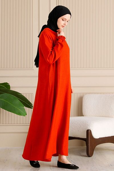 fistan Hijab Clothing Mother's Dress Ρούχα προσευχής Floral μοτίβο Ολόσωμο φόρεμα V Roba Fish φόρεμα
