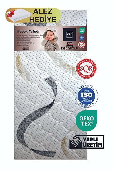 Pure Sleep 10 Cm Alez Hediyeli Bebek Ve Çocuk Yatağı Sünger Park Yatak Anne Yanı Ve Bebek Yatakları Ortopedik