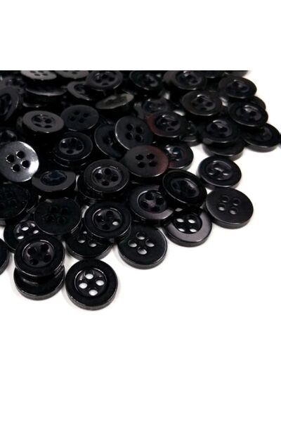 e tuhafiye 24 Black Shirt Buttons (10 mm)