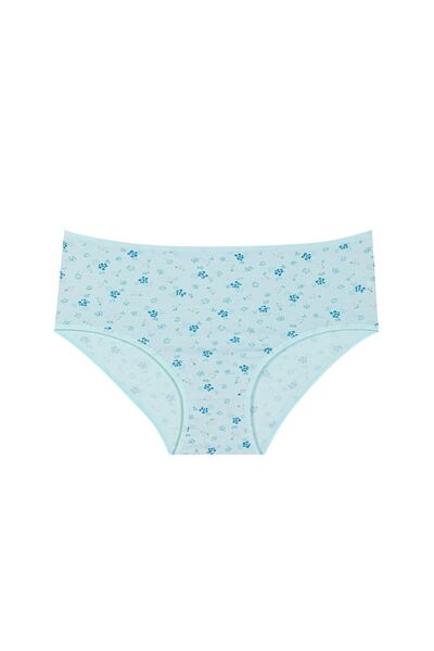 Miss Blue Moon Yüksek Bel Baskılı Bato Katlanır 5'li Külot 5000-3