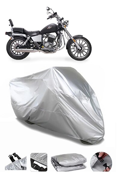 CoverPlus متوافق مع ماركة Regal Raptor Classic 125 الرمادية المقاومة للماء لل...