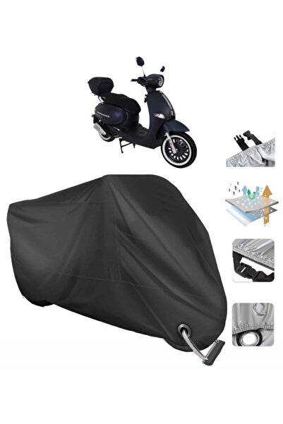 CoverPlus Arora Cappucino 125 Motor Brandası Arka Çanta Uyumlu (bağlantı, Kil...