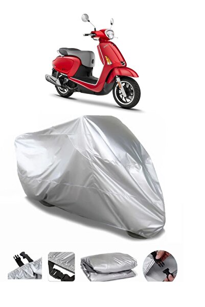 CoverPlus Kymco مثل 125 علامة تجارية رمادية مقاومة للماء للدراجات النارية