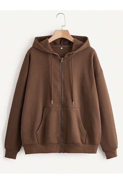 DAXİS Sportwear Company Hanorac oversize cu glugă cu fermoar