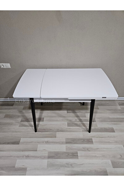 Enkare Küçük Mdf Masa, Açılabilir Mutfak Masası, 68x90, 4-6 Kişilik