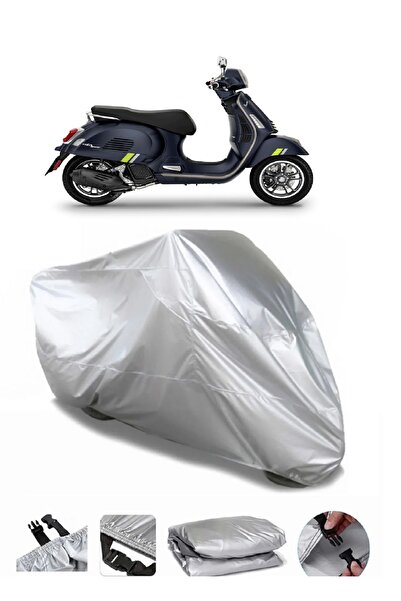 CoverPlus ماركة فيسبا GTS 125 Supertech رمادية مقاومة للماء للدراجات النارية