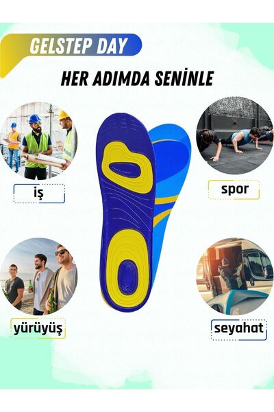 MagicFoot GelStep Günlük Yürüyüş Tabanlığı- Ortopedik tabanlık - Koşu, Spor, Yürüyüş - Silikon - Jel tabanlık