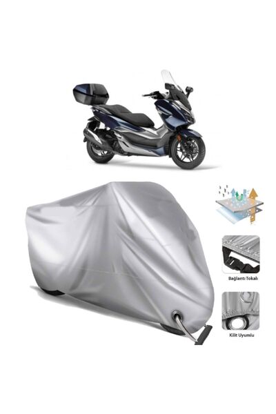 CoverPlus Honda Nss250 Forza Motor Brandası Arka Çanta Uyumlu (bağlant,kilit Uyumlu)
