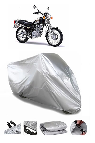 CoverPlus ماركة سوزوكي GN 125 رمادية مقاومة للماء للدراجات النارية