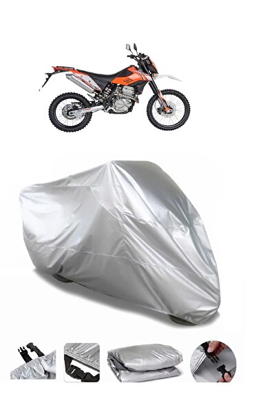 CoverPlus ماركة مونديال إكس تريم إندورو رمادية مقاومة للماء للدراجات النارية