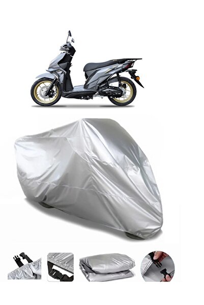 CoverPlus ماركة دراجة نارية مقاومة للماء باللون الرمادي متوافقة مع Yuki Defen...