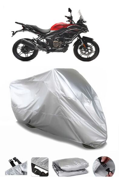 CoverPlus Voge 300 DS علامة تجارية رمادية مقاومة للماء للدراجات النارية