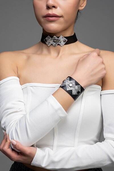 DENİZ TASARIM Güllü Choker Kolye