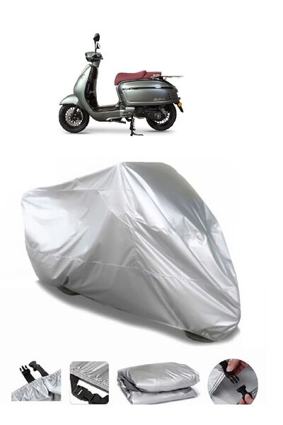 CoverPlus متوافق مع ماركة Falcon Martini 125 الرمادية المقاومة للماء للدراجات...