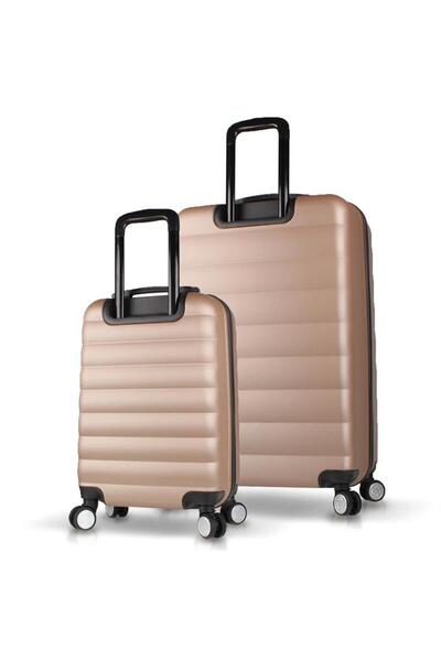 My Valice Colors Abs Kabin Ve Büyük Boy Gold 2'li Valiz Seti