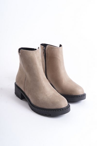 marinarosse Bianca Beige Suede Γυναικείες Μπότες - Αδιάβροχες