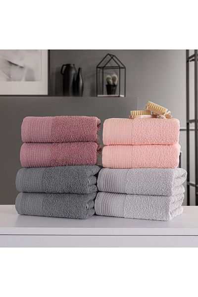 Lorateks Sapphire 8-piece Cotton Towel Set - 50x90cm, Boxed