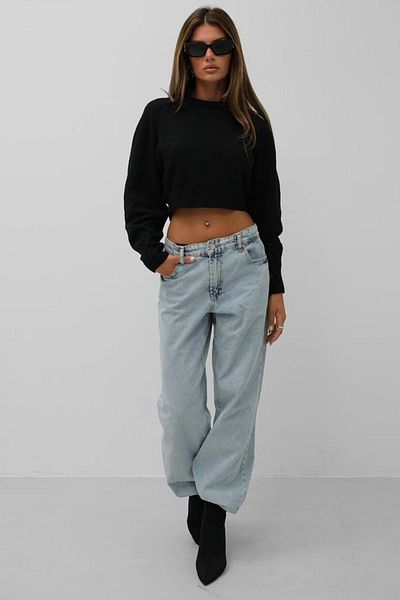 Secret Passion Lingerie Pulover crop pentru femei sezon nou - mânecă lungă, gât crew 24W16025