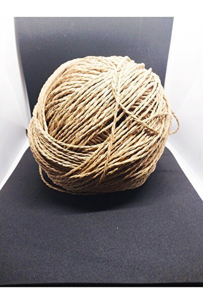 Handmade Yumak Ip Kagit Ip Koyu Kese Kağıdı Rengi Hasir Rengi Jazir Sarılı Ip