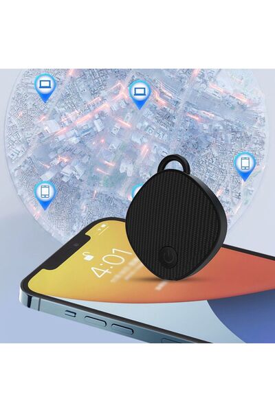 Apple Android Uyumlu SmartTag  Kablosuz Akıllı Tag  Akıllı Takip Siyah