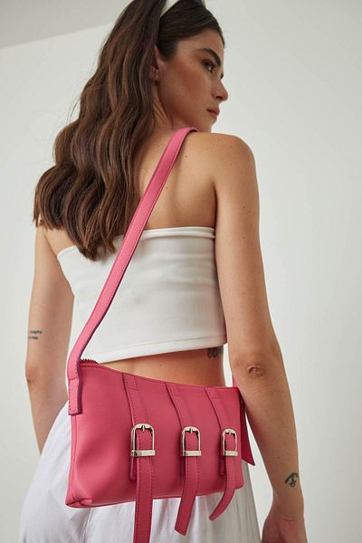 Hooopstore Fuchsia MORIN METAL ACCESSORIES BAG