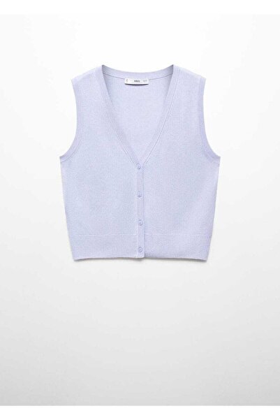 MANGO Woman Düğmeli örgü yelek