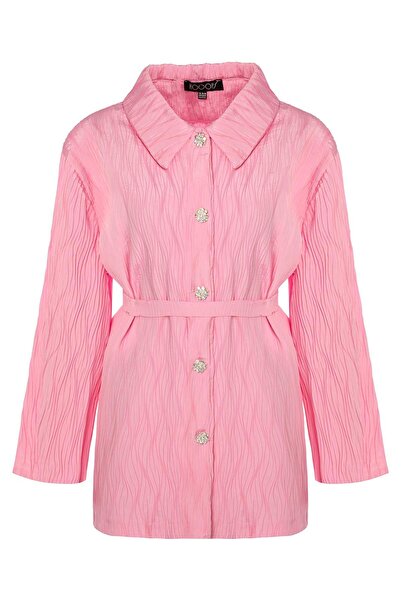 Hooopstore Κορυφαίας ποιότητας ροζ καπέλο με υφή Krash