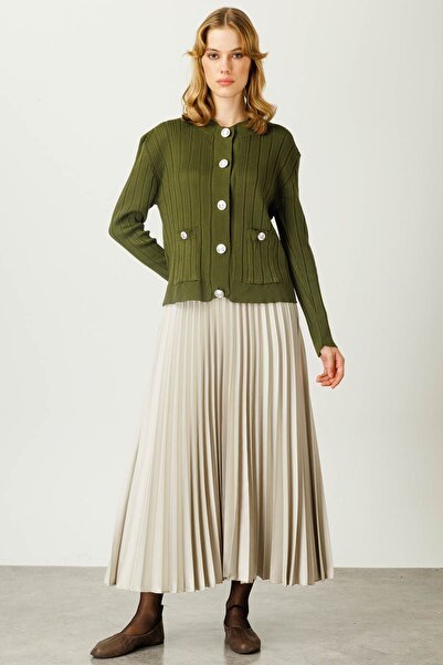 Hooopstore PILLOSELE SATINSKA SUKNJA - VODENO ZELENA