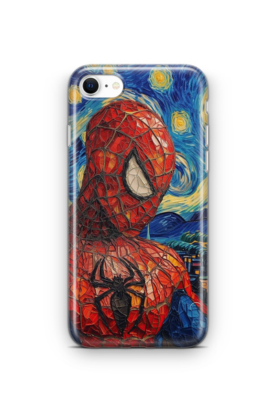 Space Star iPhone 6 Plus ve 6s Plus Uyumlu Spiderman Tasarım Baskılı Şeffaf K...