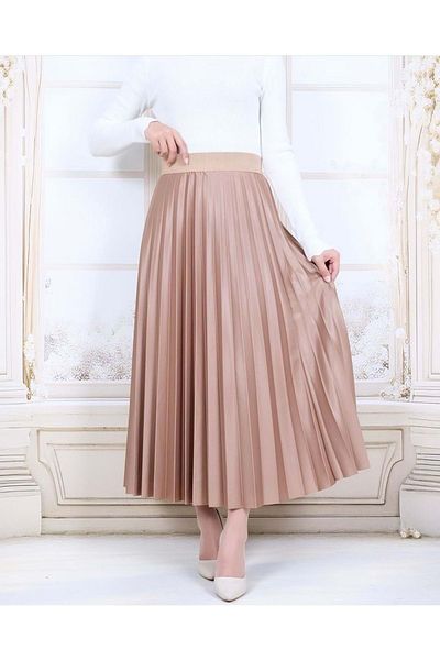 Rita تنورة 24Y3100 مطوية - ريتا - 24Y3100 - جملي - قياسي