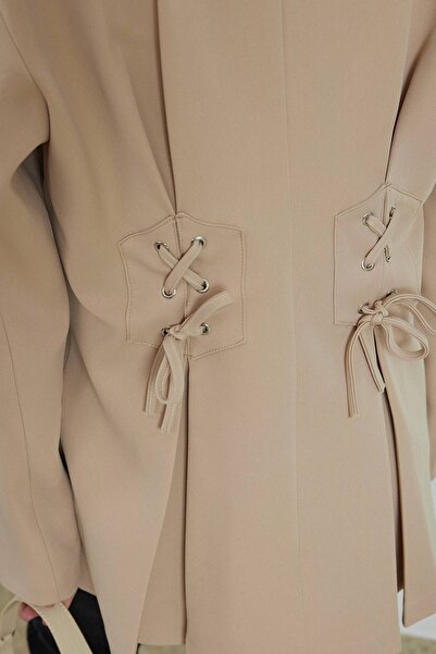 Hooopstore Custom Tailored Blazer Jacket - Stone